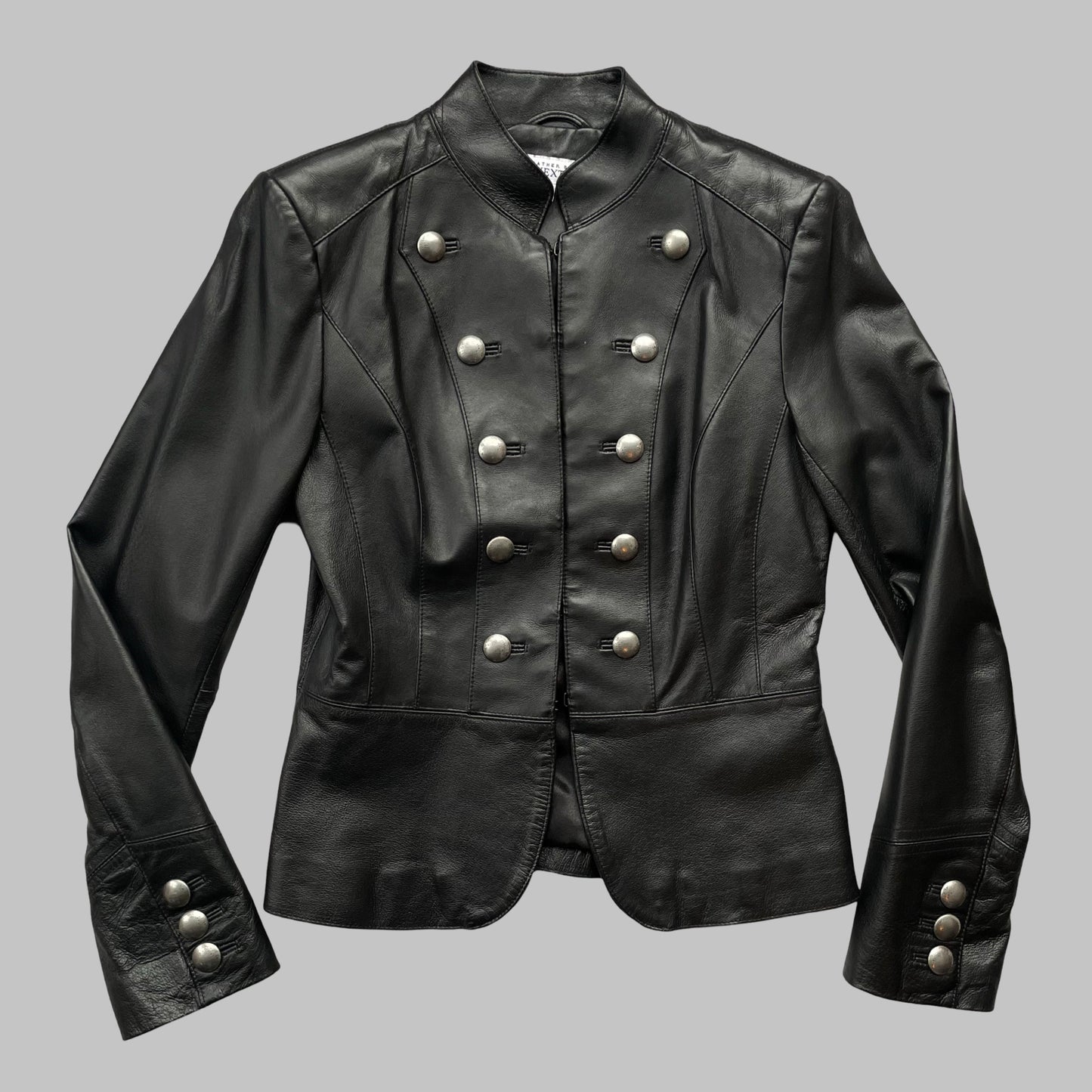 Officer leather jacket.