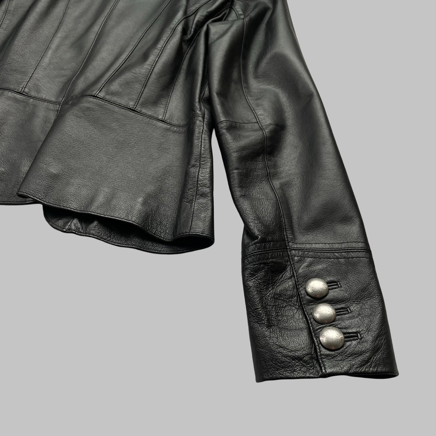 Officer leather jacket.