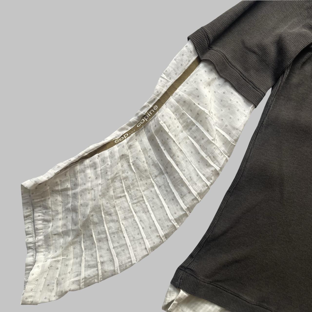 Cop copine milkmaid layered-effect top.