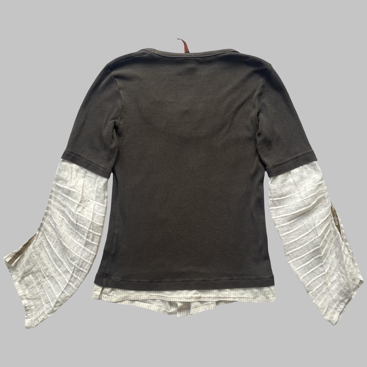 Cop copine milkmaid layered-effect top.