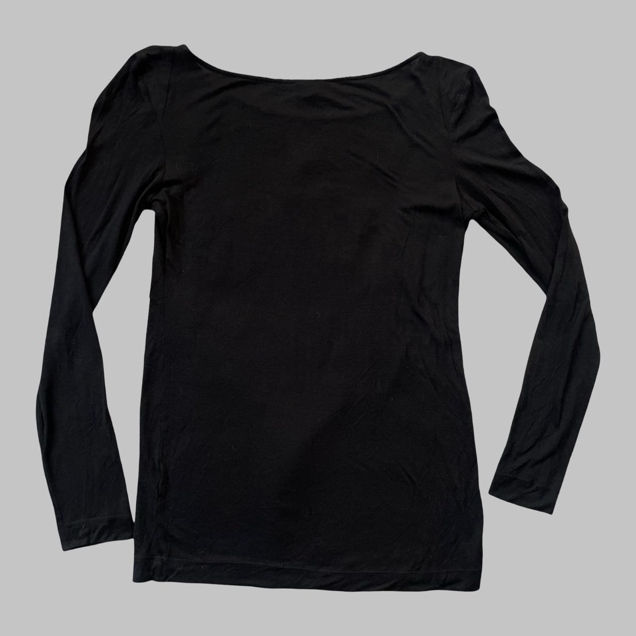 Miss Sixty Black Long Sleeve Sequin Lip Top.