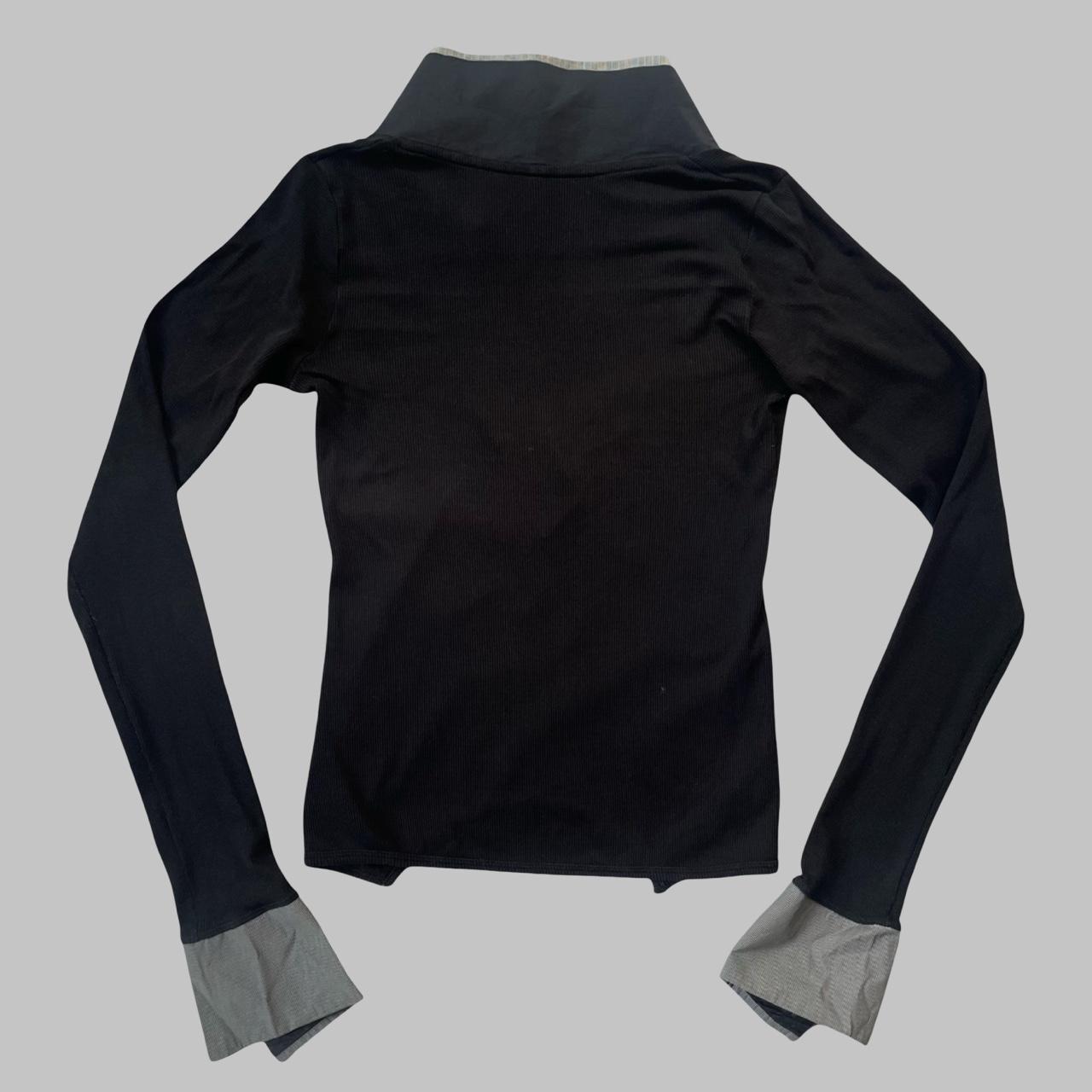 Cop Copine vintage black buttoned collared top.