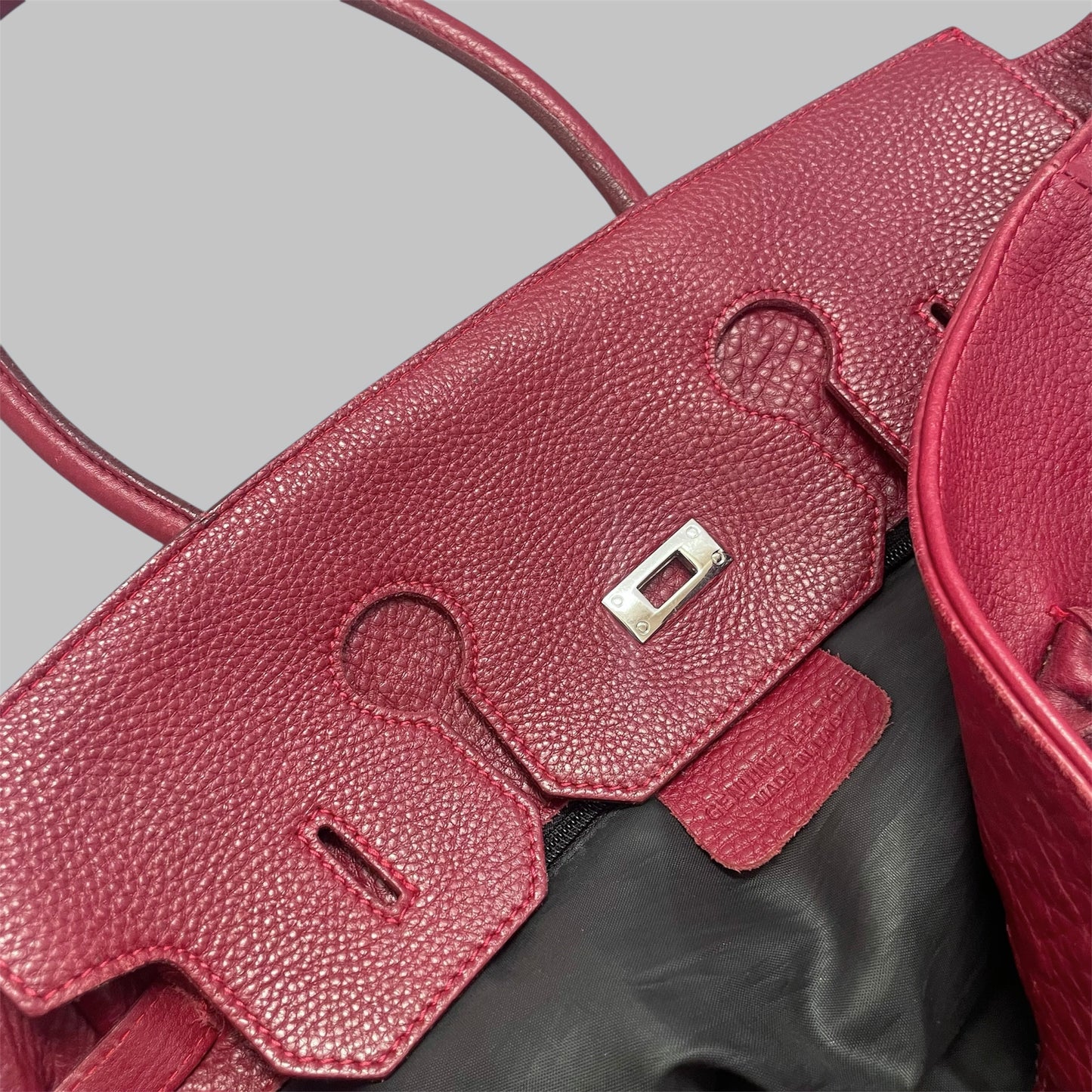 Burgundy red (large) firkin bag.