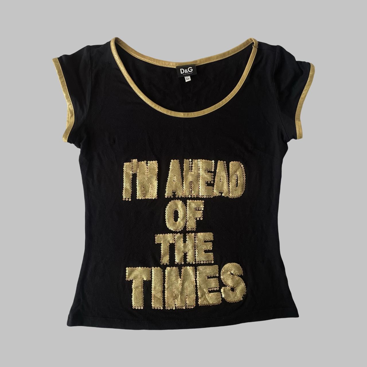 Dolce & Gabbana black and gold top.