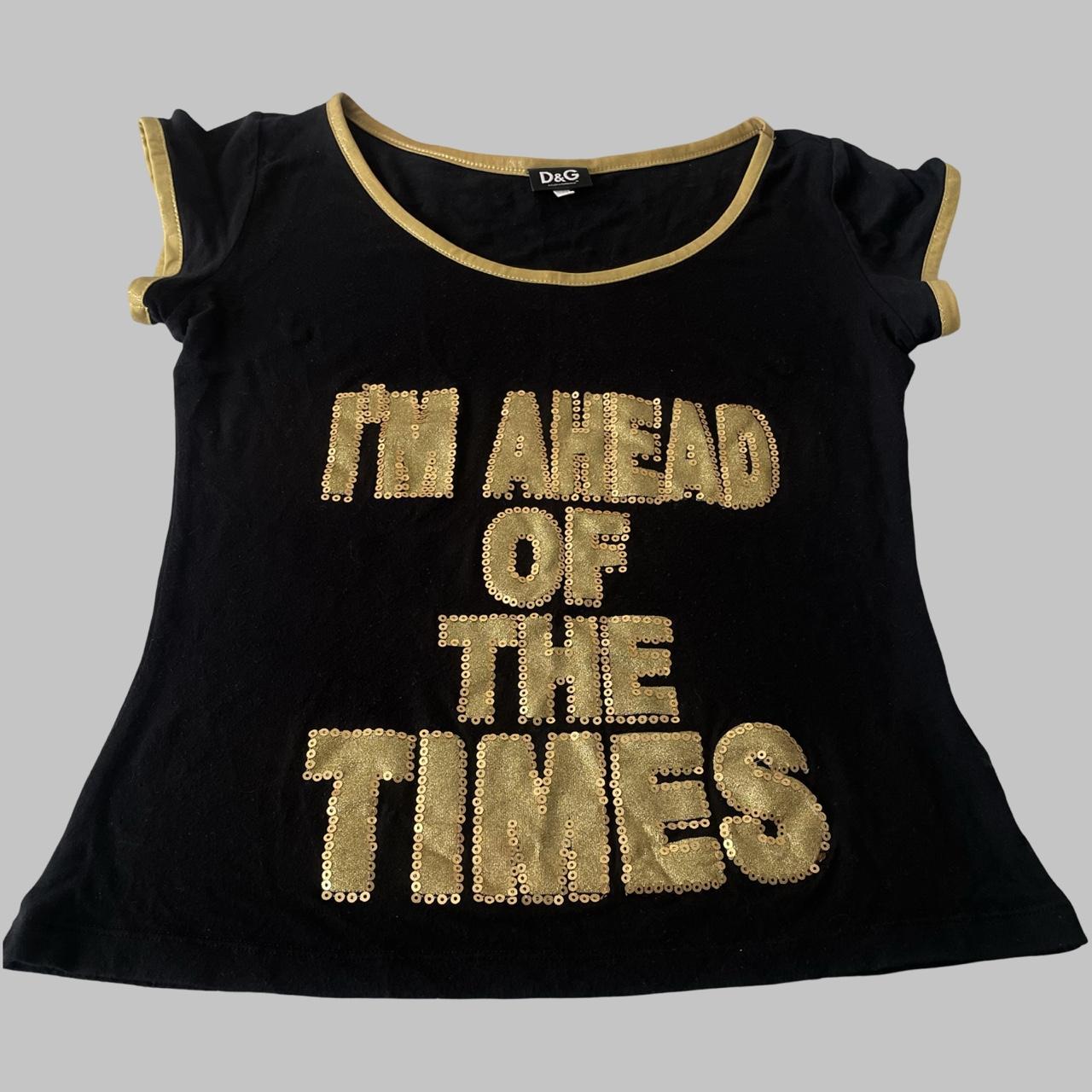 Dolce & Gabbana black and gold top.