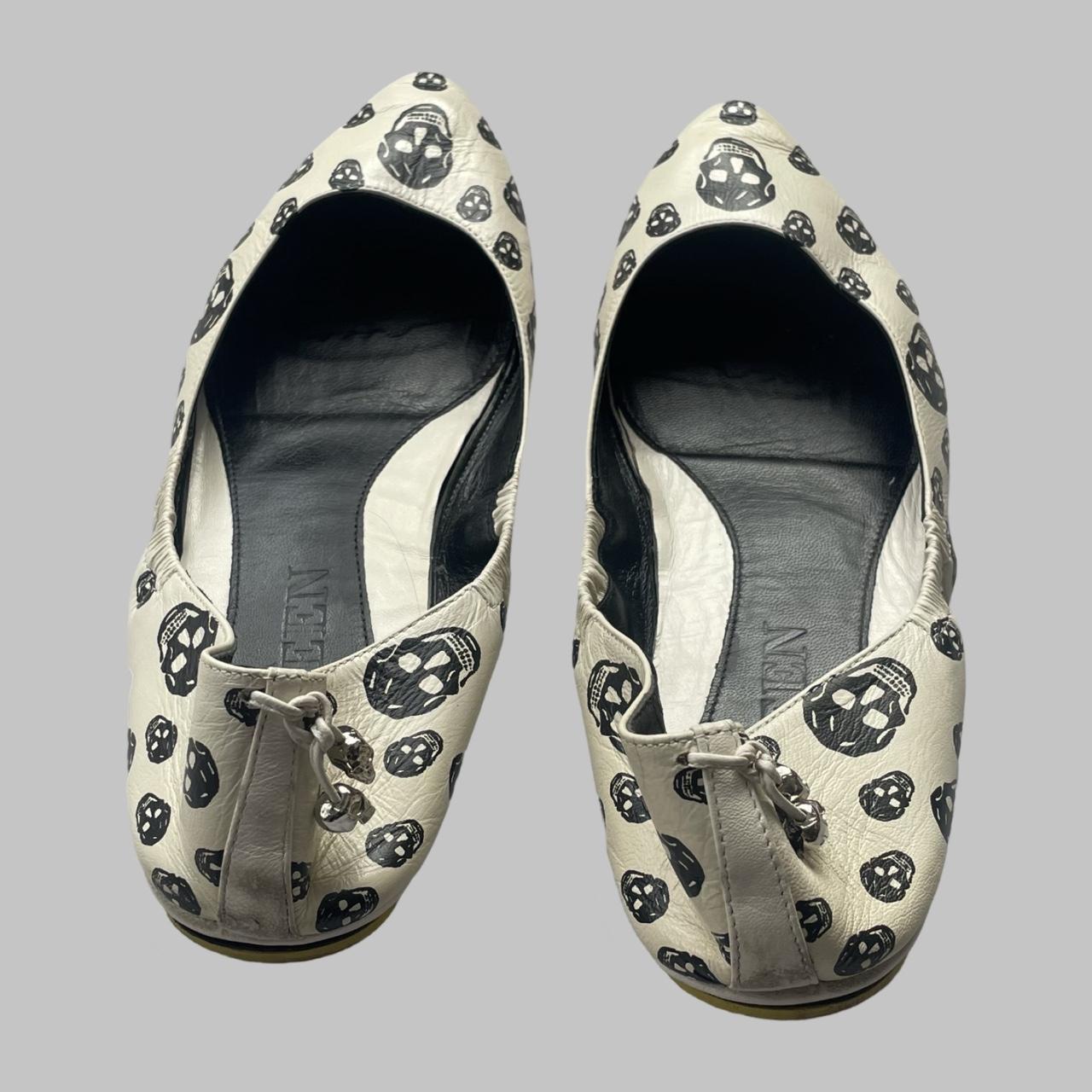 Alexander McQueen skull ballet flats.