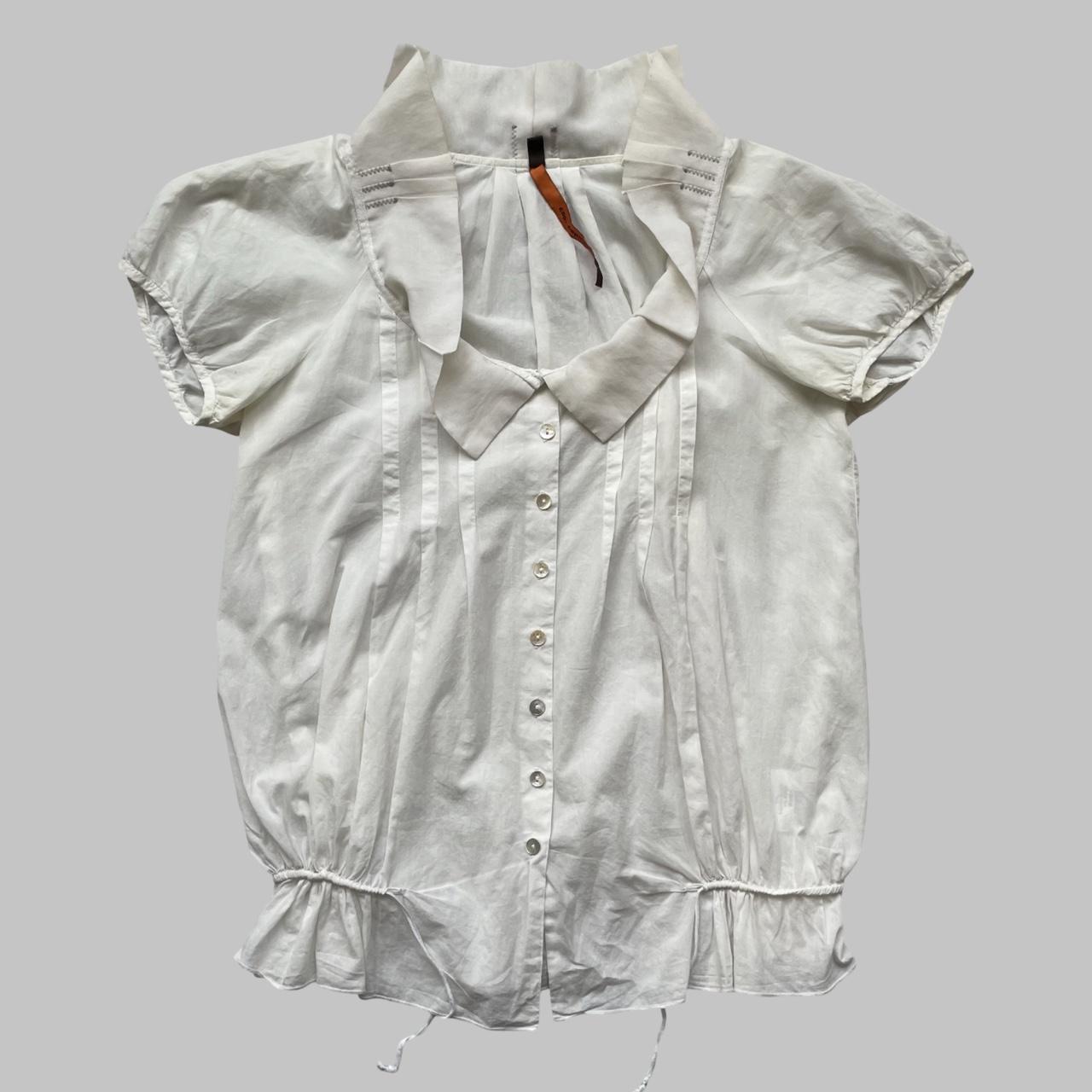 Cop copine short sleeve white blouse.