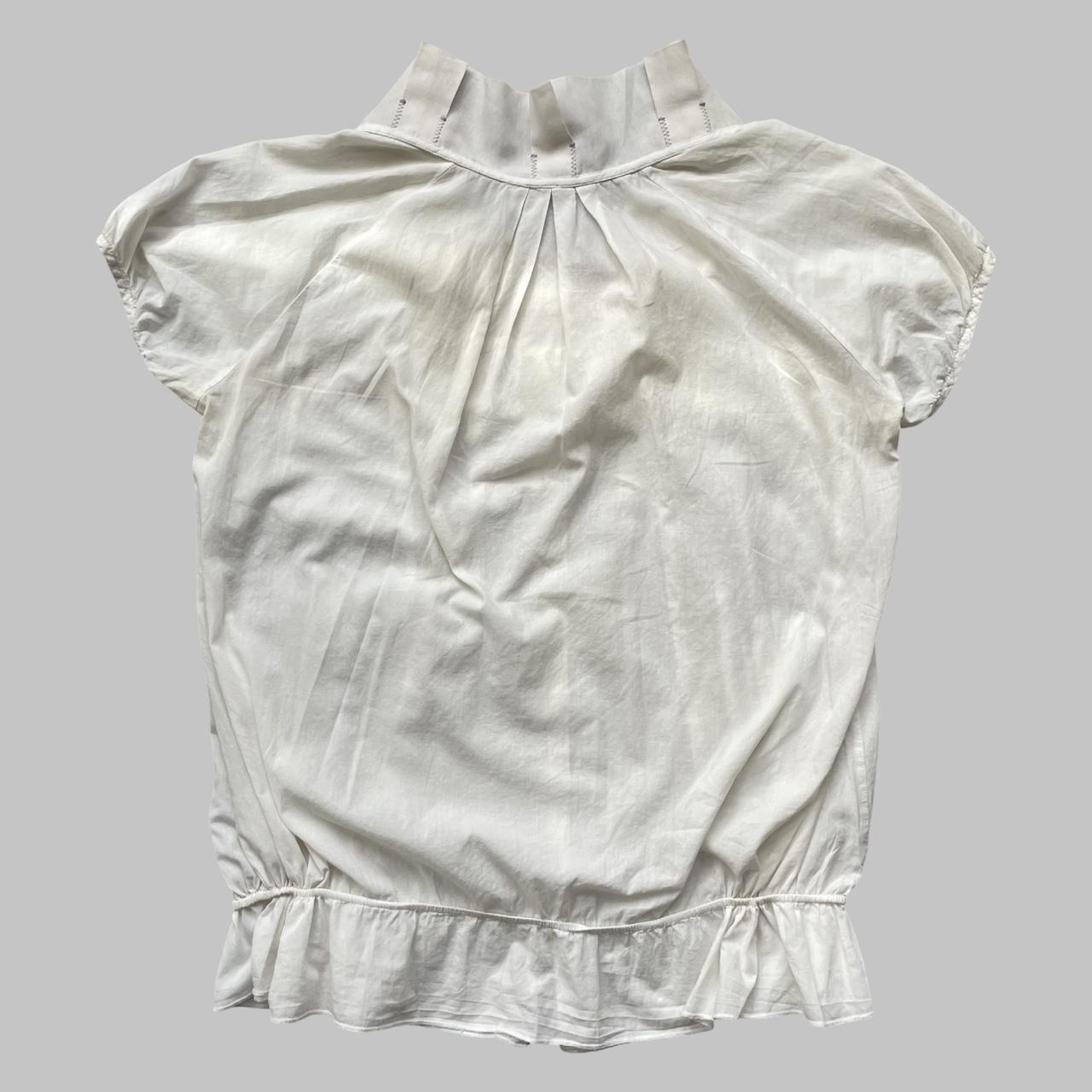 Cop copine short sleeve white blouse.