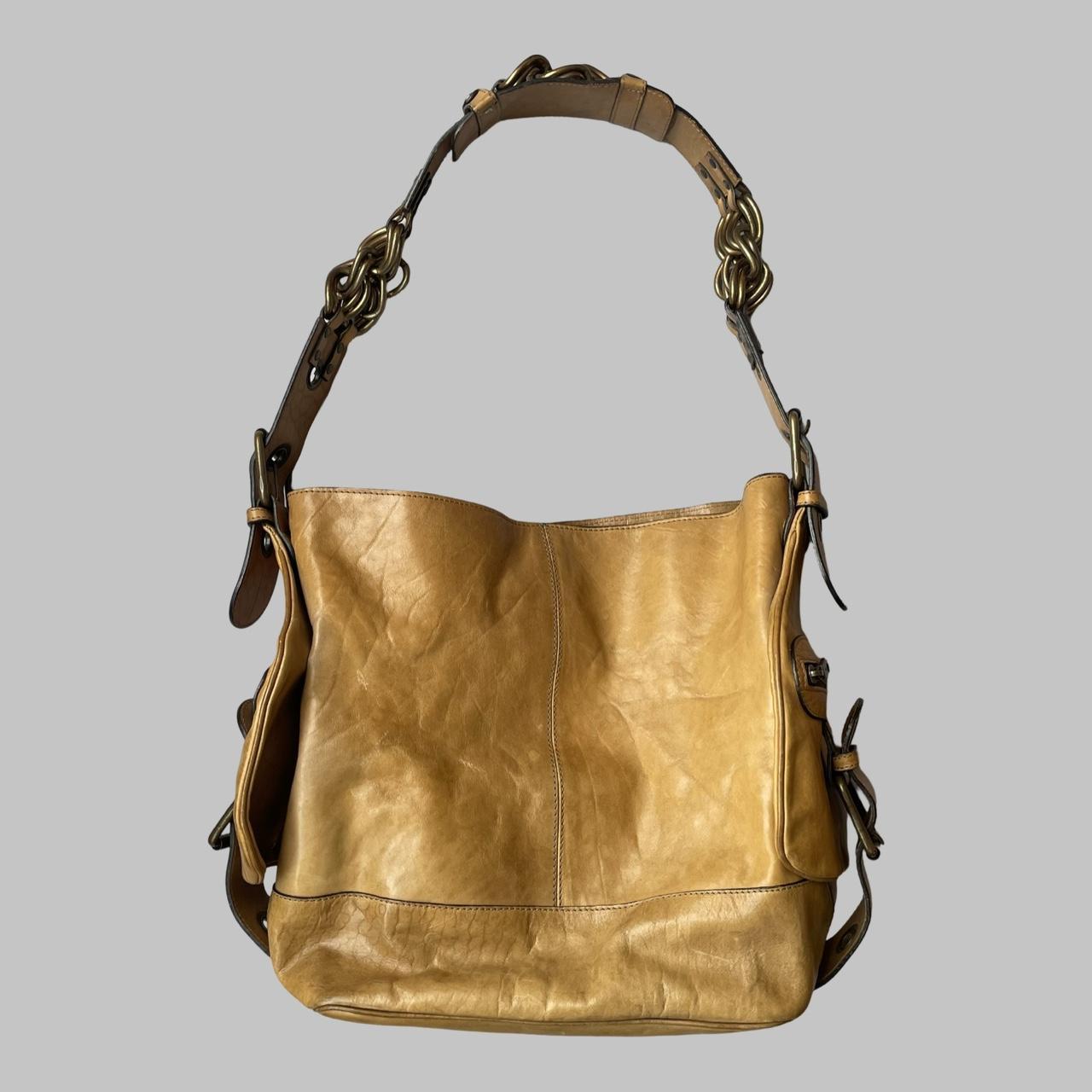 Chloé 2004 Phoebe Philo leather bag with chain strap.