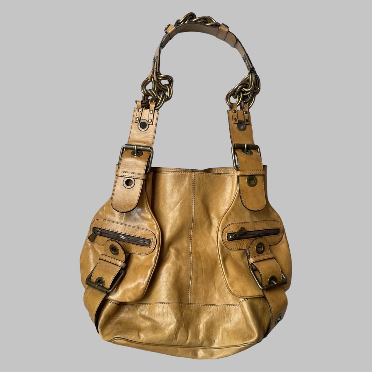 Chloé 2004 Phoebe Philo leather bag with chain strap.