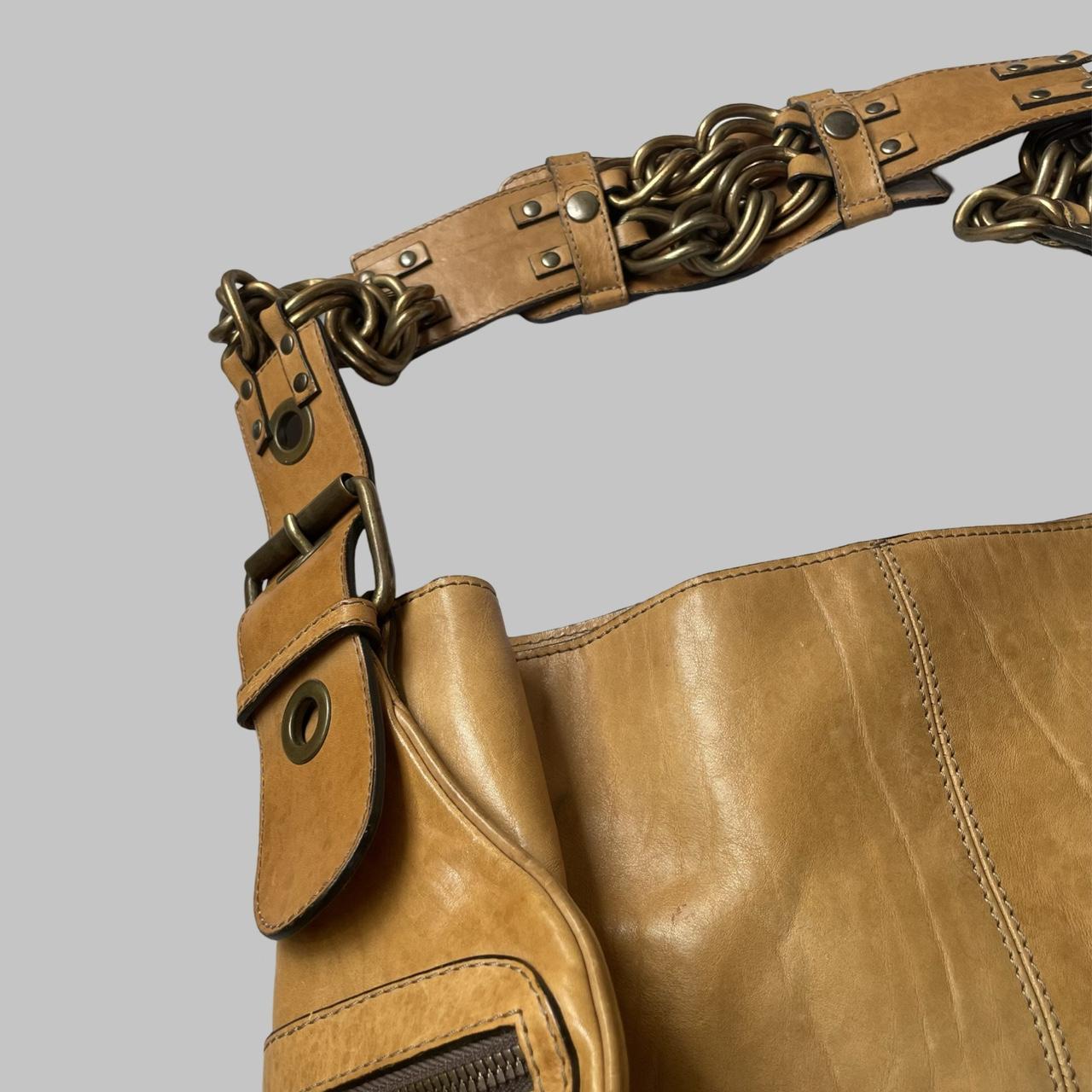 Chloé 2004 Phoebe Philo leather bag with chain strap.