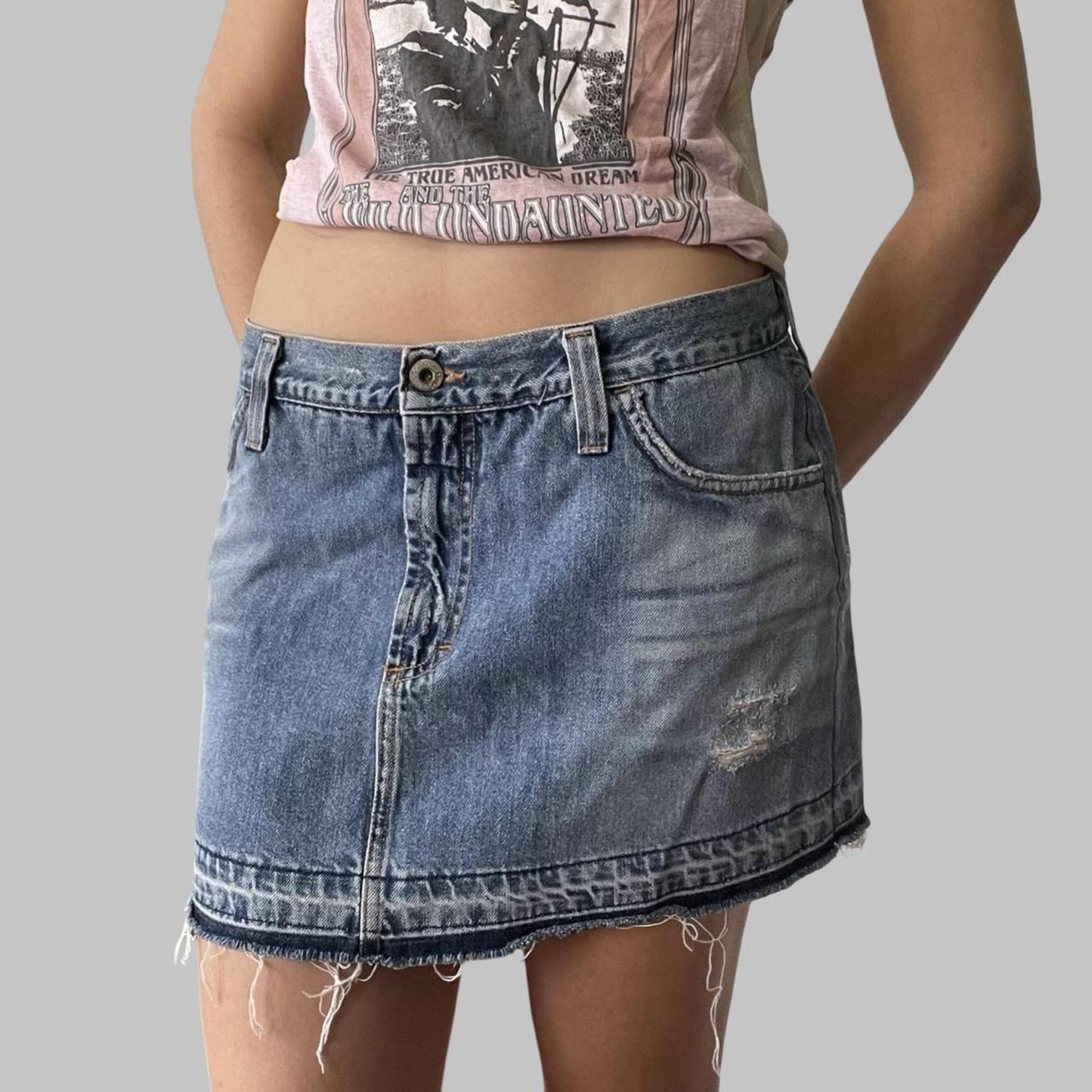 Dolce & Gabbana denim mini skirt.