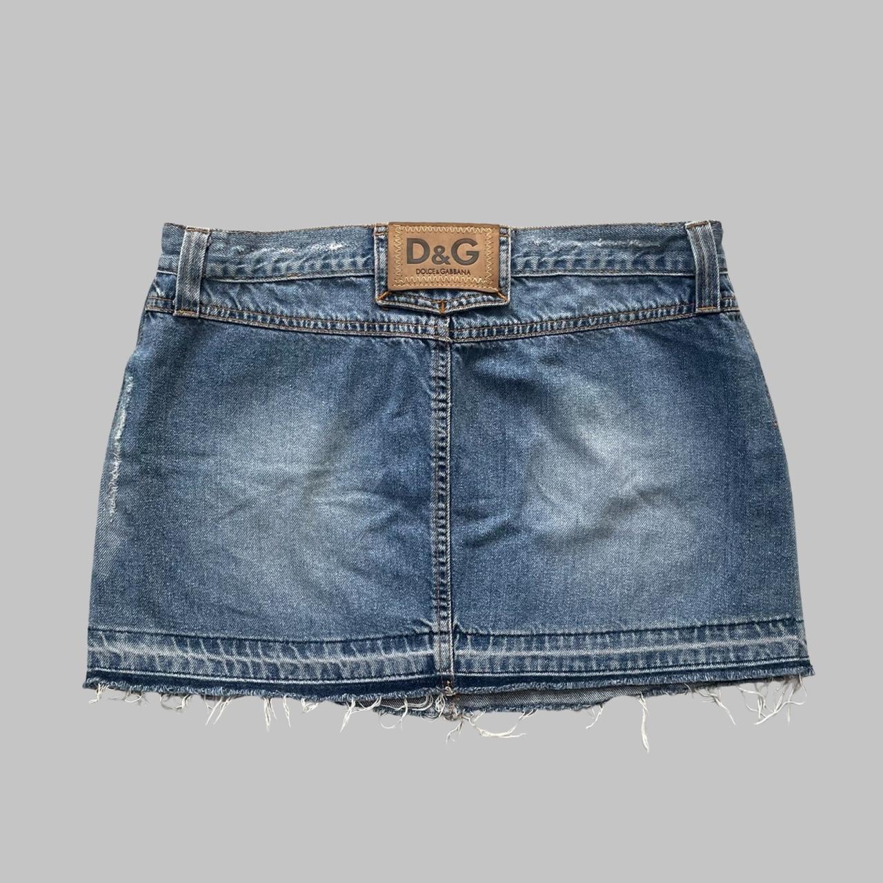 Dolce & Gabbana denim mini skirt.