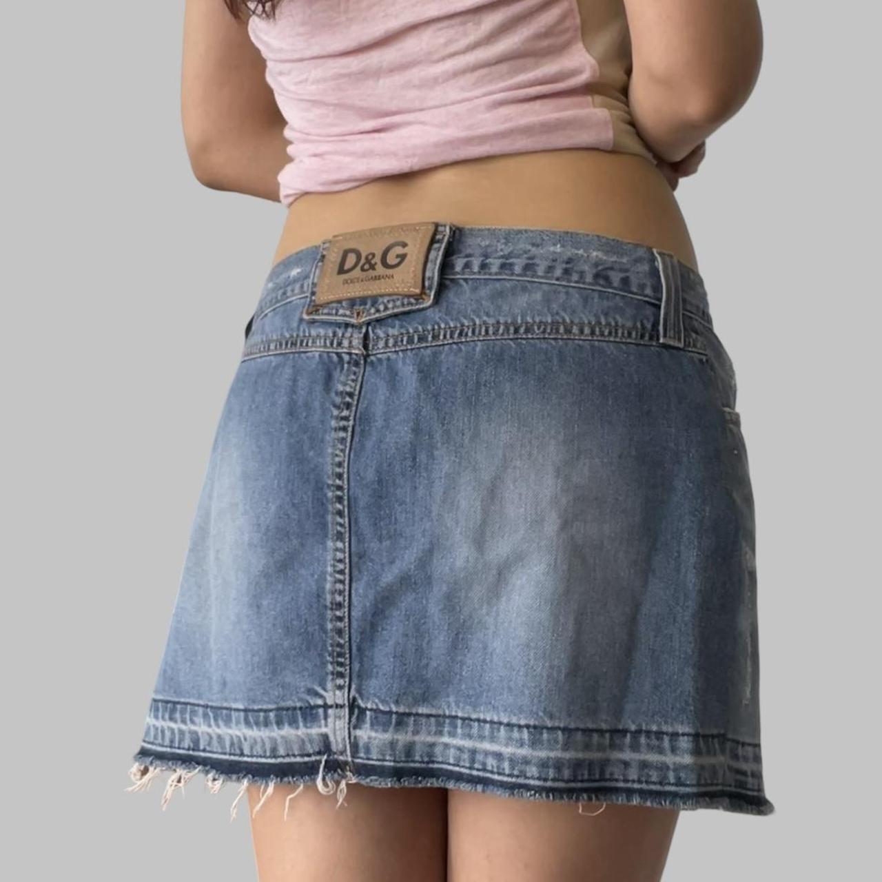 Dolce & Gabbana denim mini skirt.