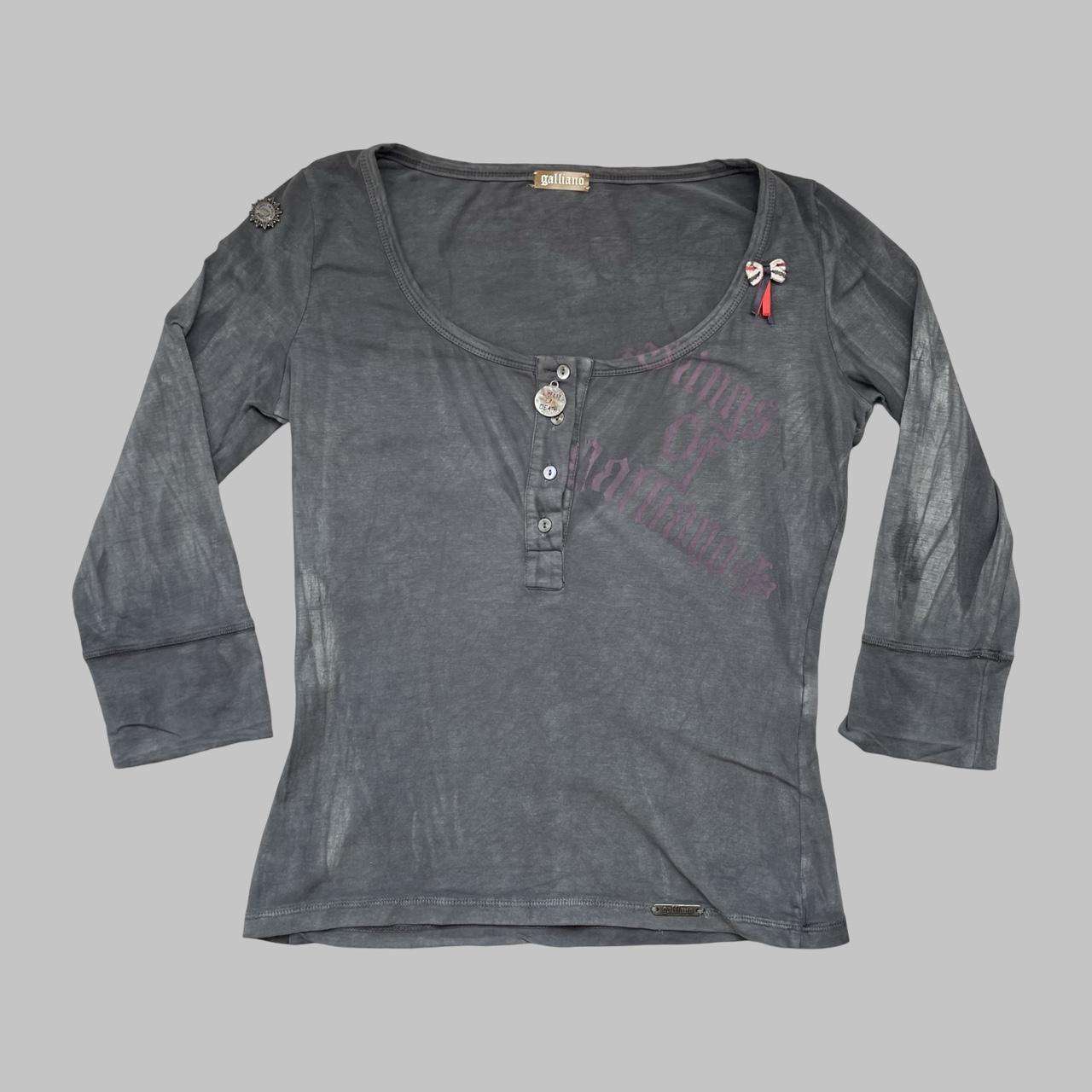 Galliano grey top.