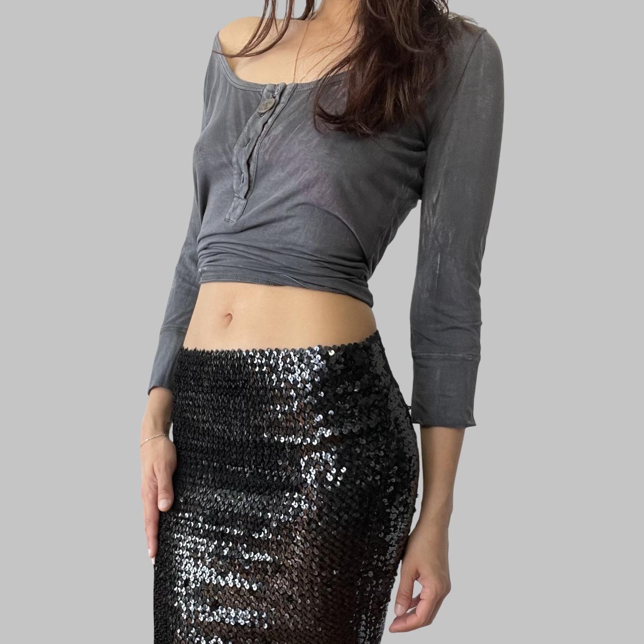 Galliano grey top.