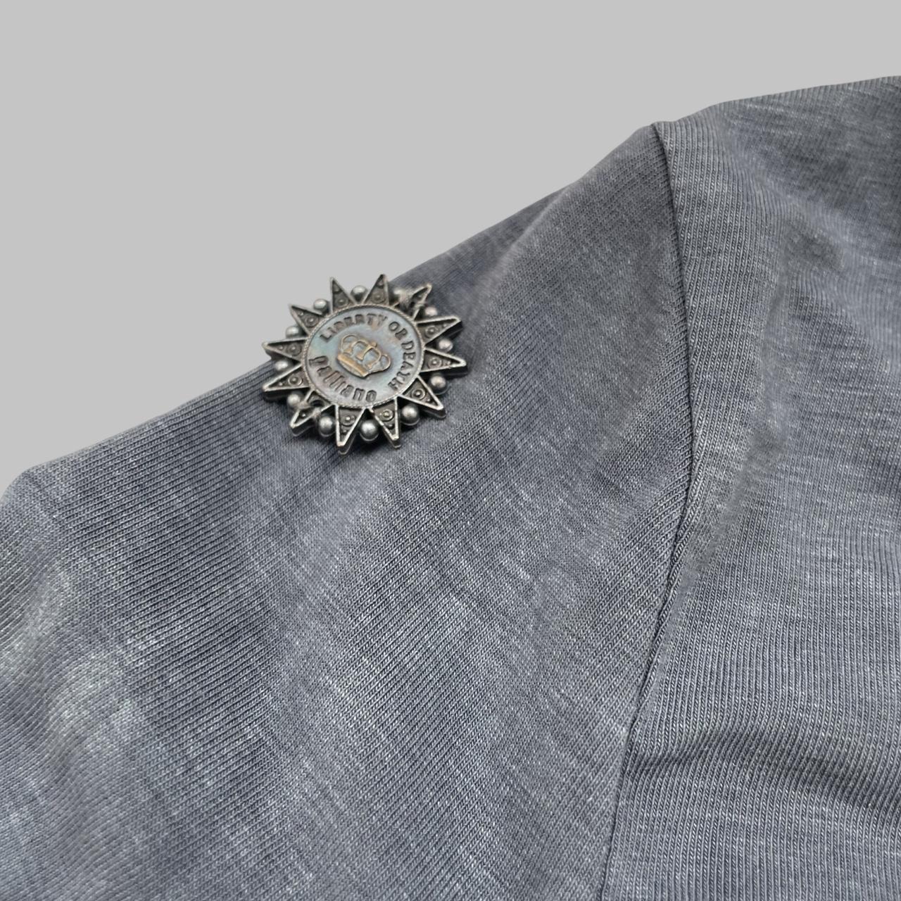 Galliano grey top.