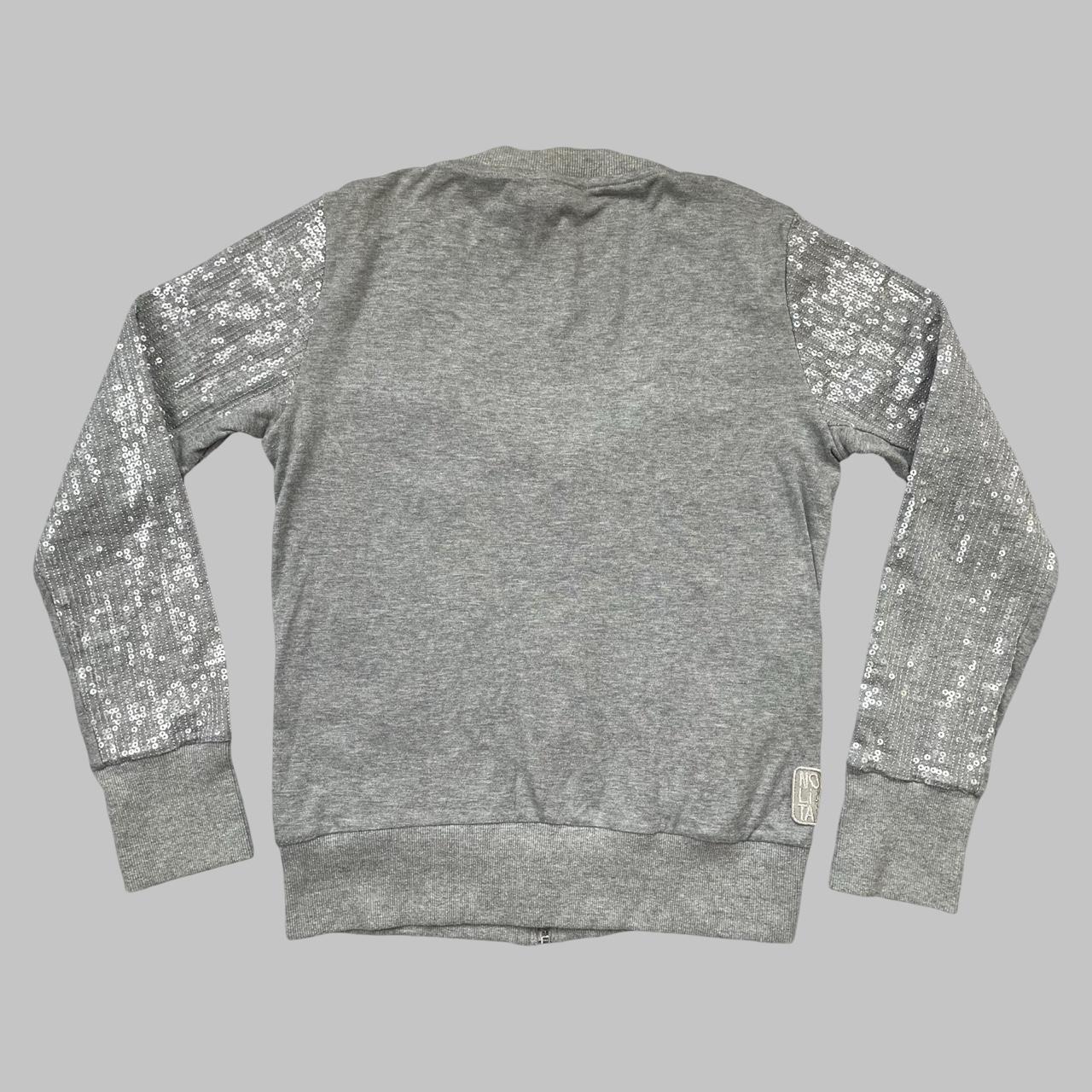 Nolita grey cotton cardigan with sequins.