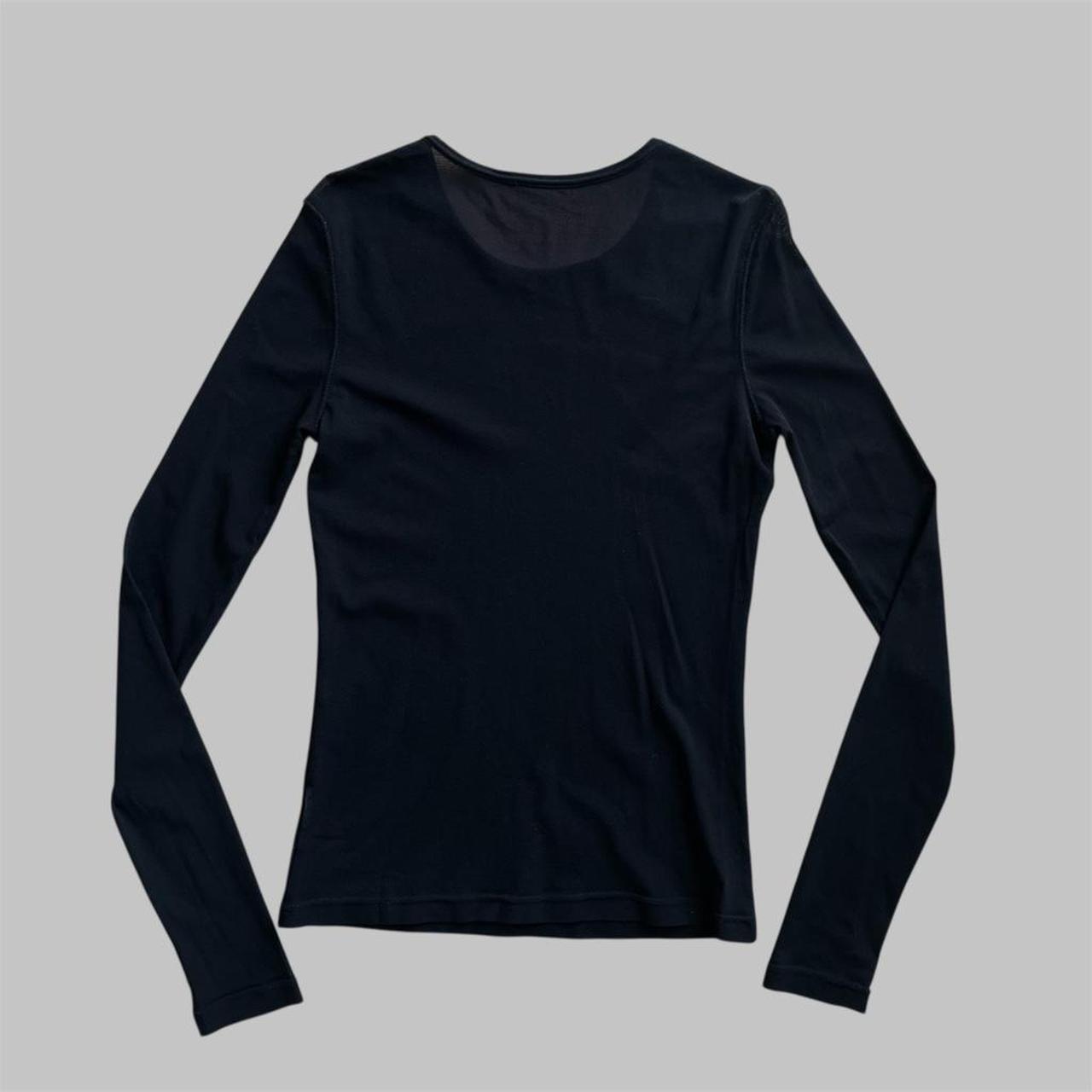 Black IKKS mesh top.