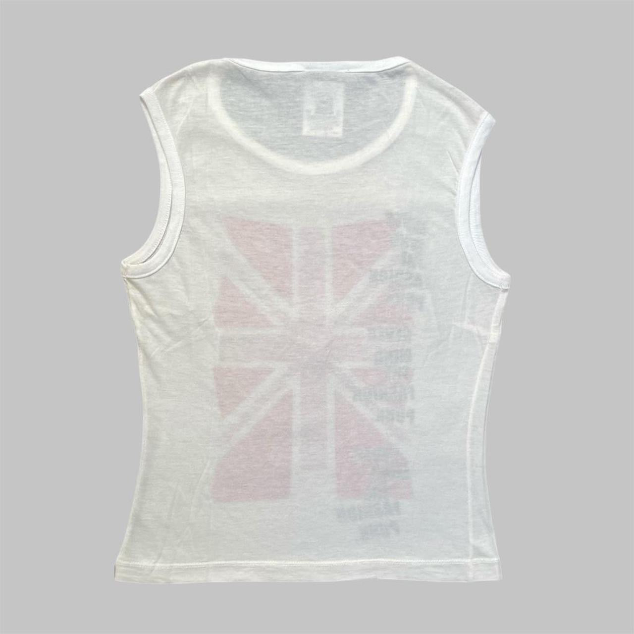 SOLD - Dolce & Gabbana UK flag graphic tank top.