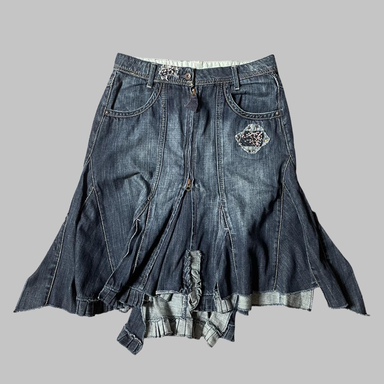 Marithe Francois Girbaud denim skirt.