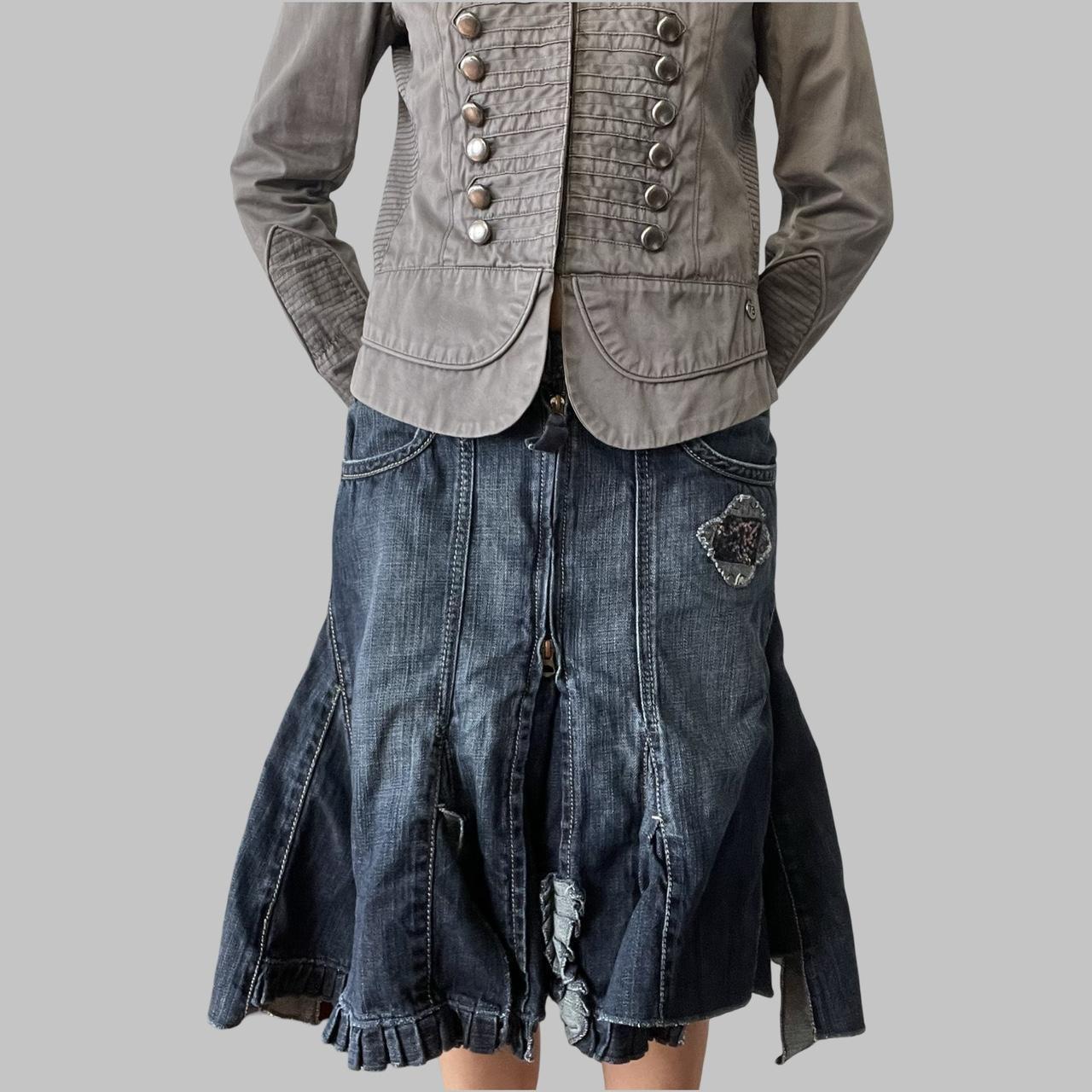 Marithe Francois Girbaud denim skirt.
