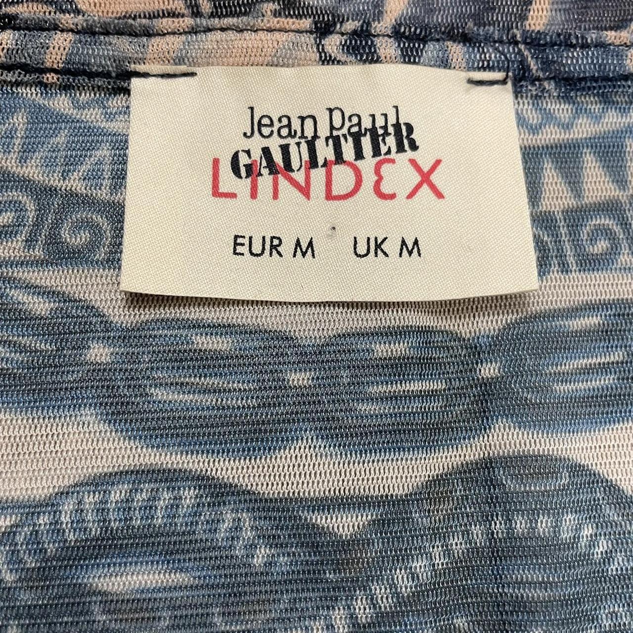 Jean Paul Gaultier tattoo print mesh top.