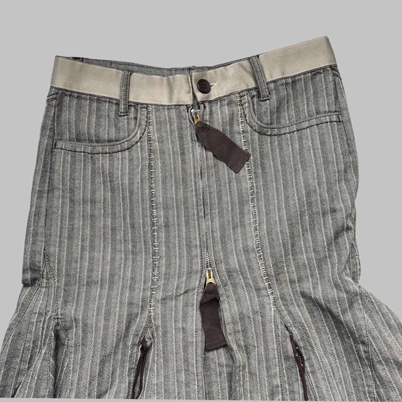 Marithe Francois Girbaud asymmetrical midi skirt.