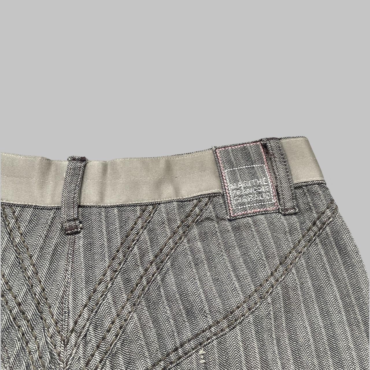 Marithe Francois Girbaud asymmetrical midi skirt.