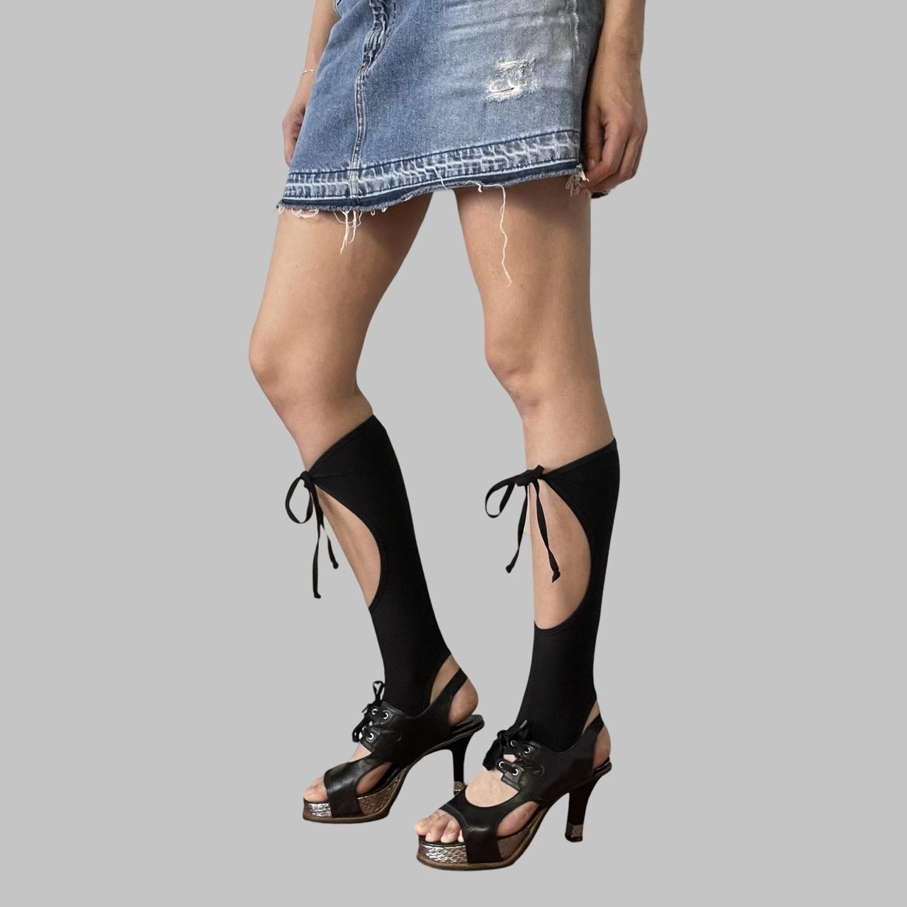 Marithé + François Girbaud black and Silver Sandals.