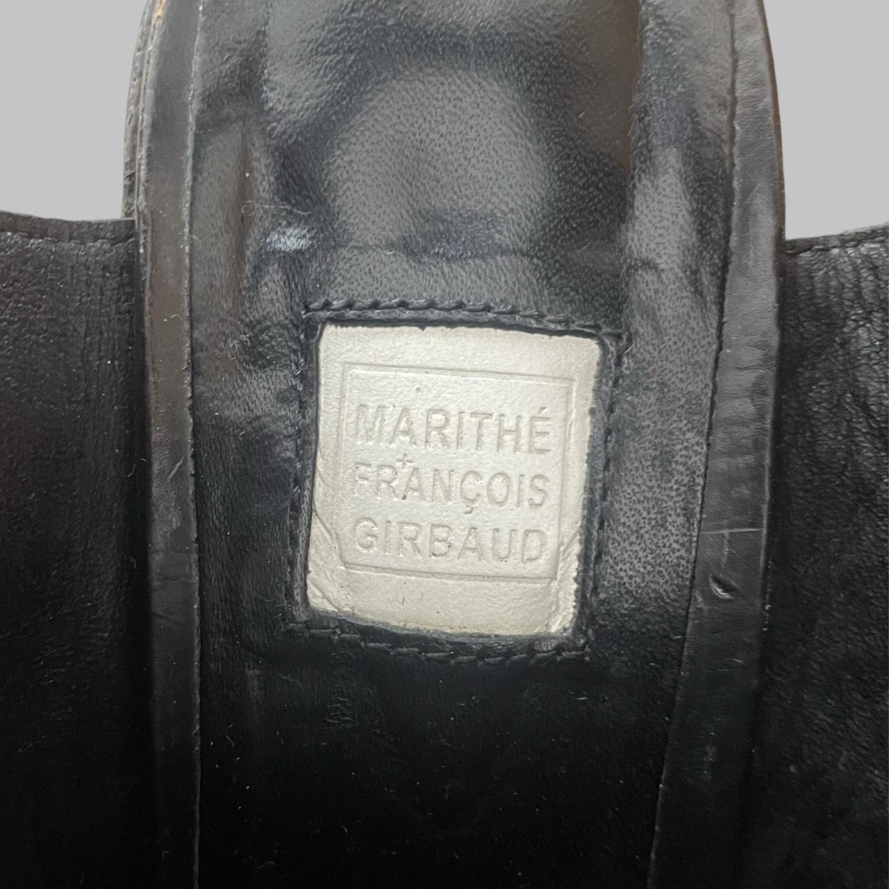 Marithé + François Girbaud black and Silver Sandals.