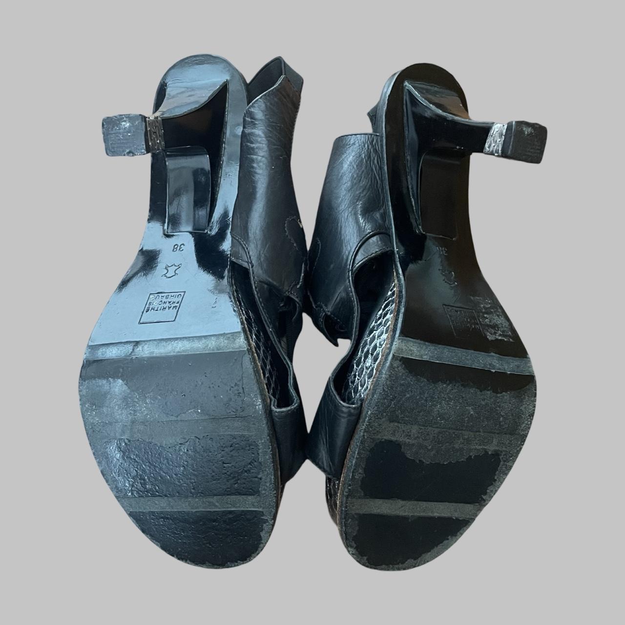 Marithé + François Girbaud black and Silver Sandals.