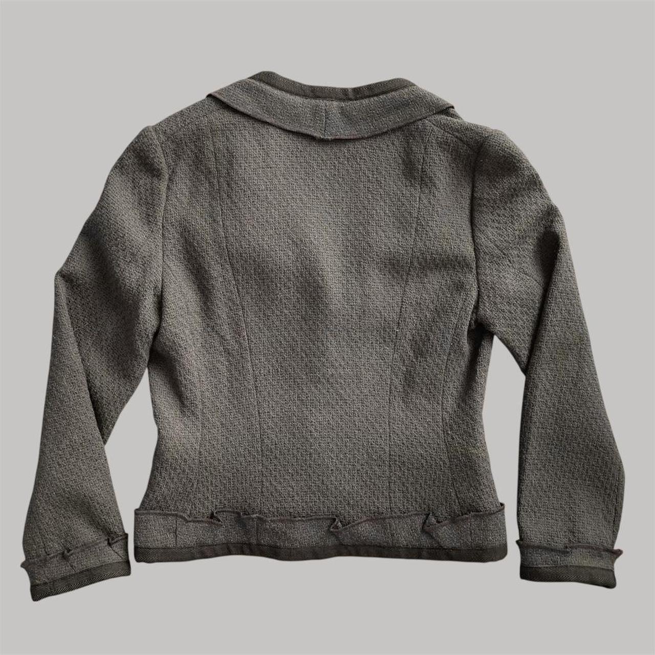 Brown / khaki Moschino wool jacket.