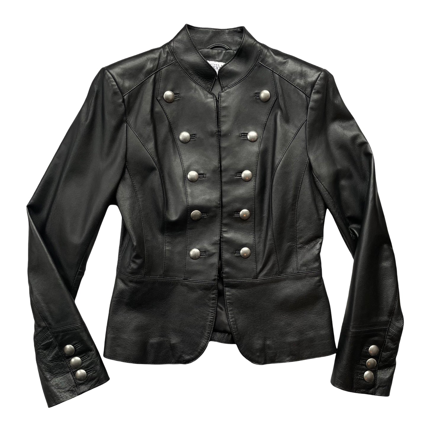 Officer leather jacket.