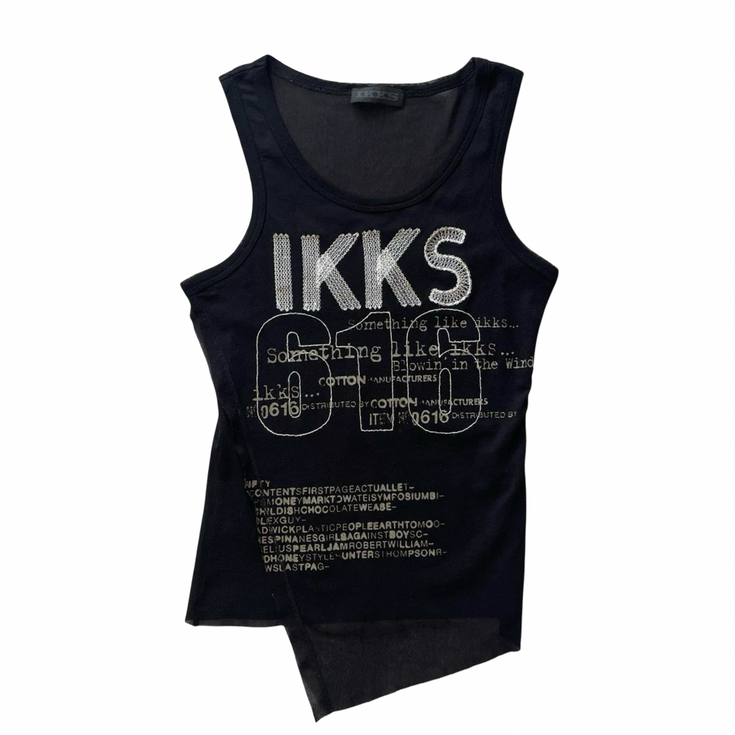 IKKS black mesh top