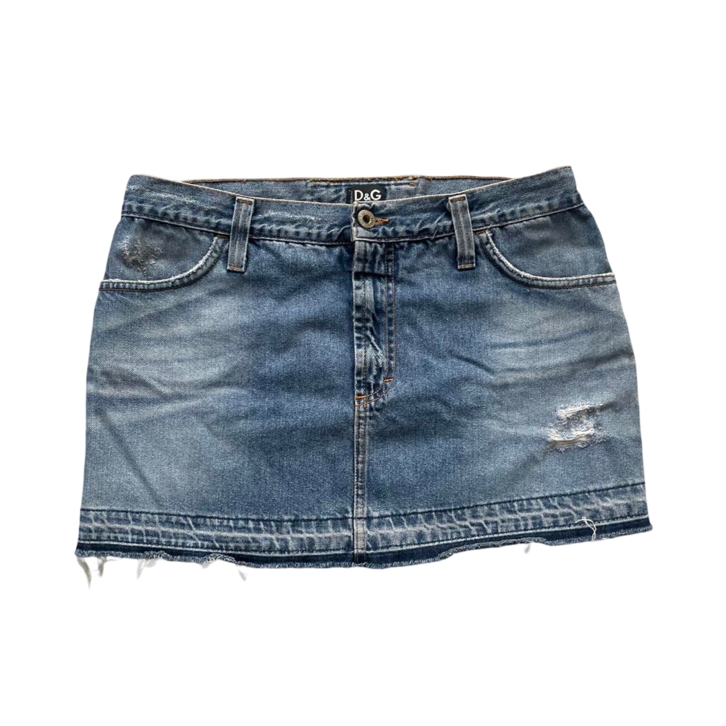 Dolce & Gabbana denim mini skirt.