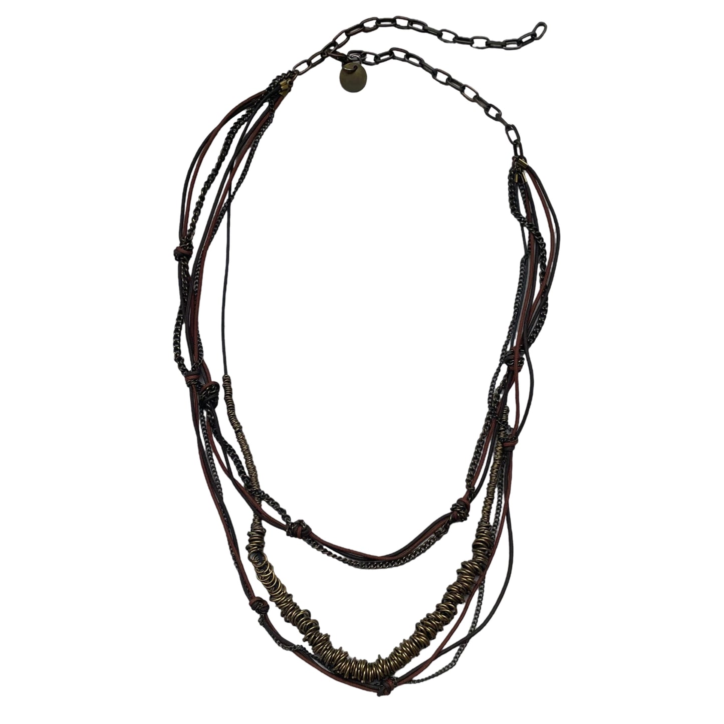 Sautoir multi-layer boho necklace.