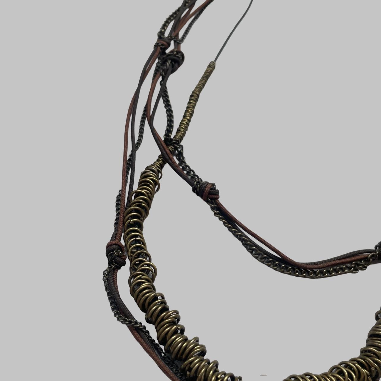 Sautoir multi-layer boho necklace.