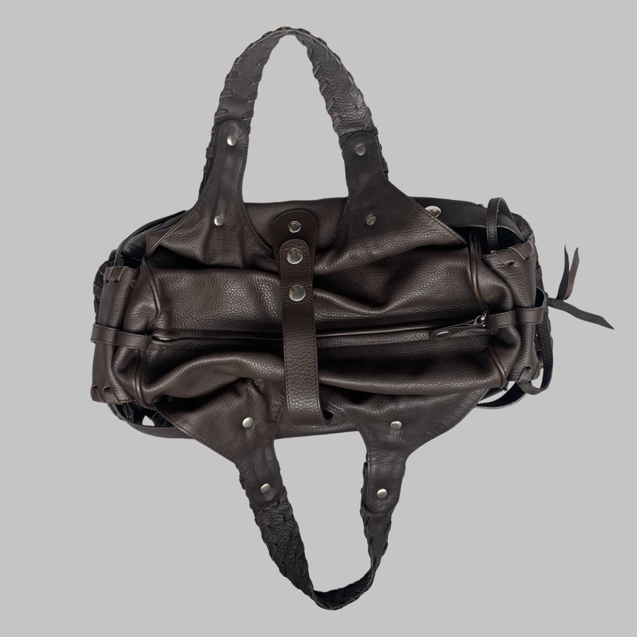 Chloé Brown Silverado leather bag F04.