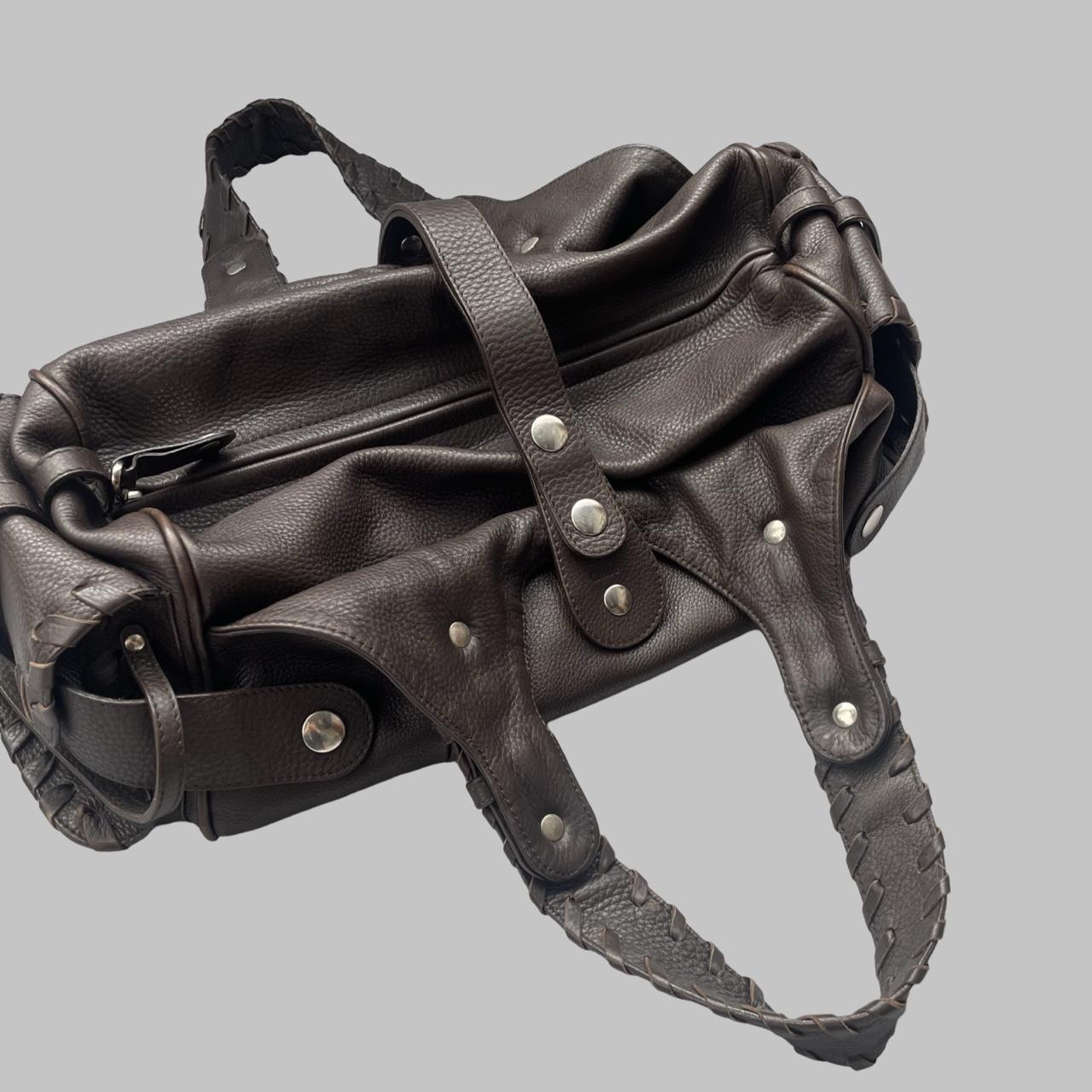 Chloé Brown Silverado leather bag F04.