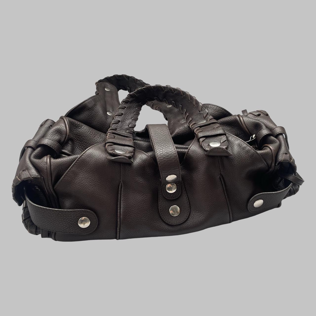 Chloé Brown Silverado leather bag F04.