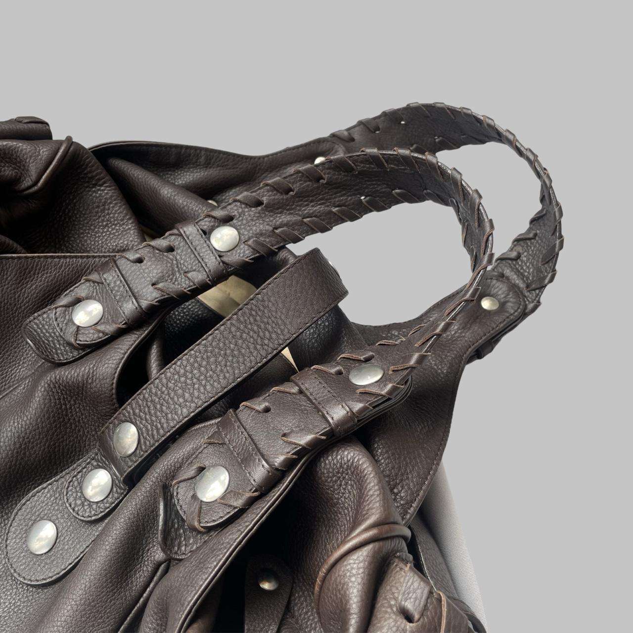 Chloé Brown Silverado leather bag F04.