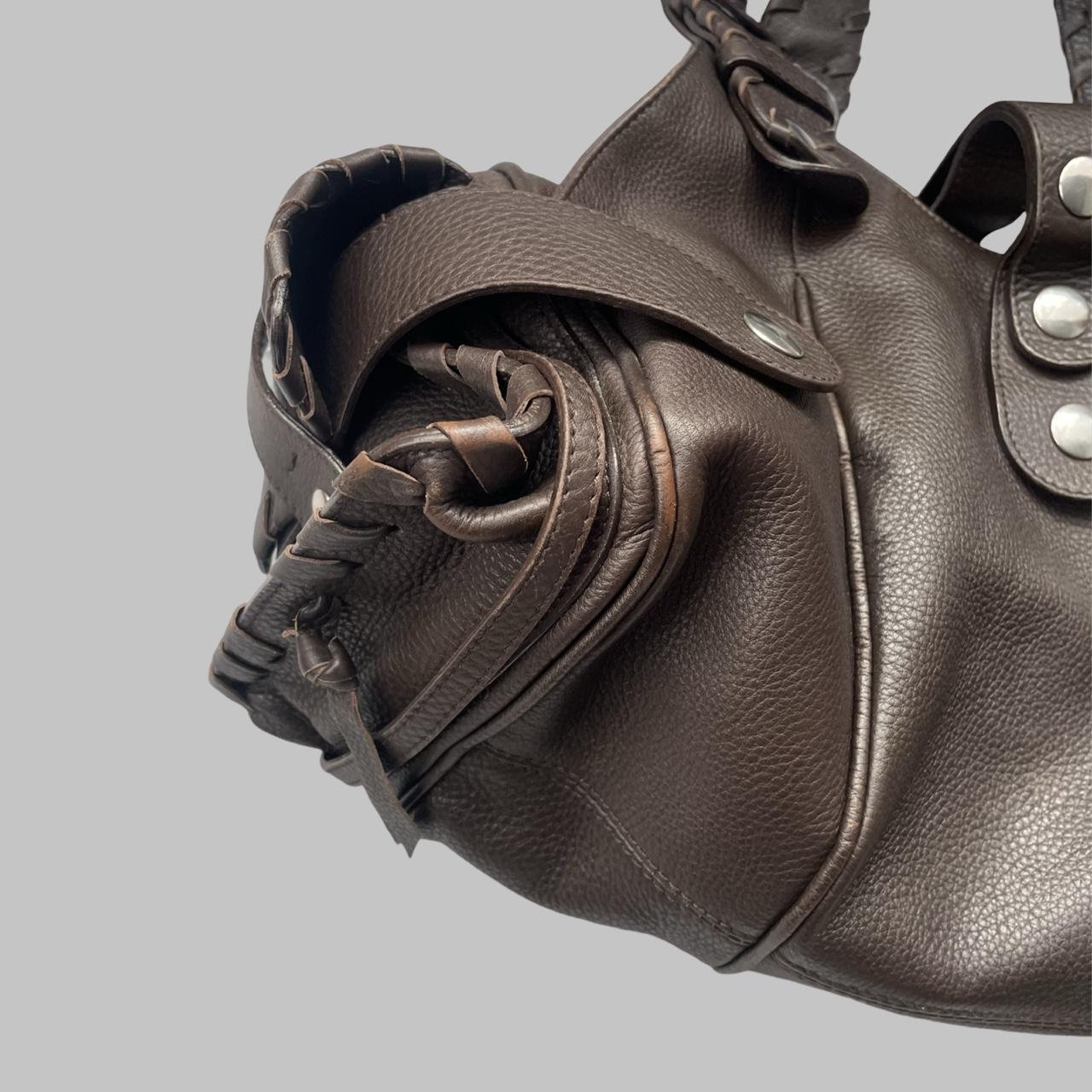Chloé Brown Silverado leather bag F04.