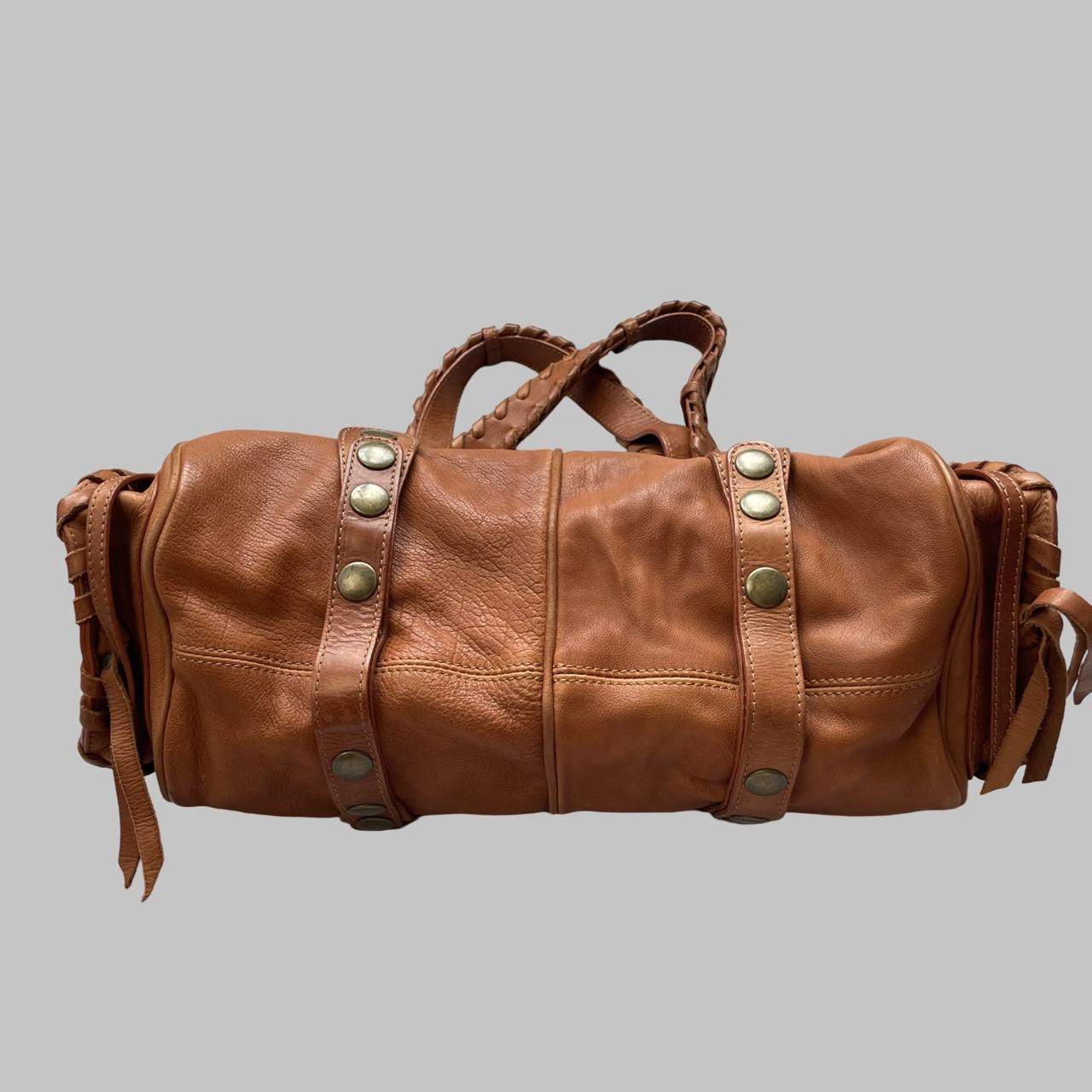 Chloé cognac brown Silverado leather bag F04.