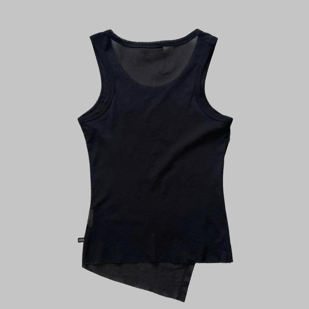 IKKS black mesh top.