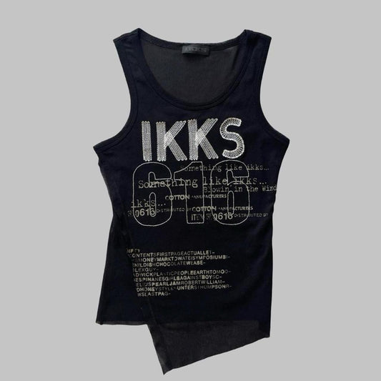 IKKS black mesh top.