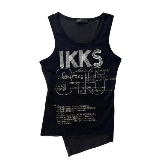 IKKS black mesh top.