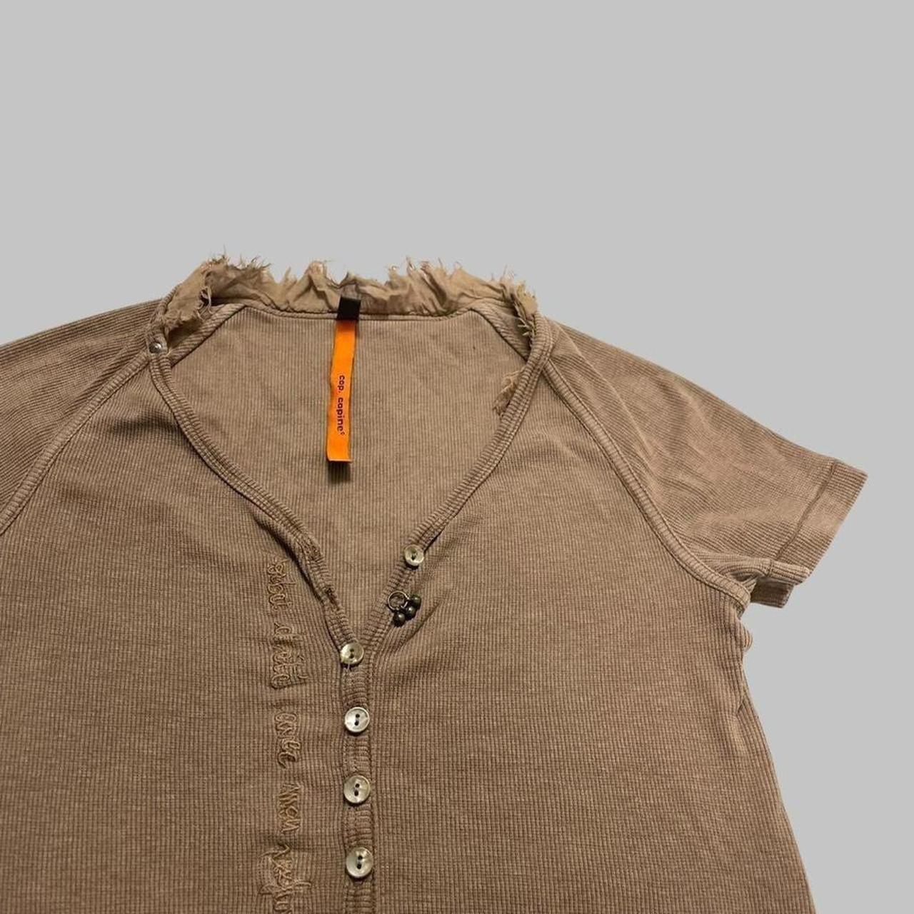 Cop copine brown tunique top.