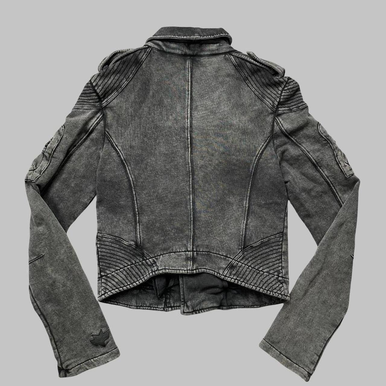 Diesel grey cotton perfecto biker jacket