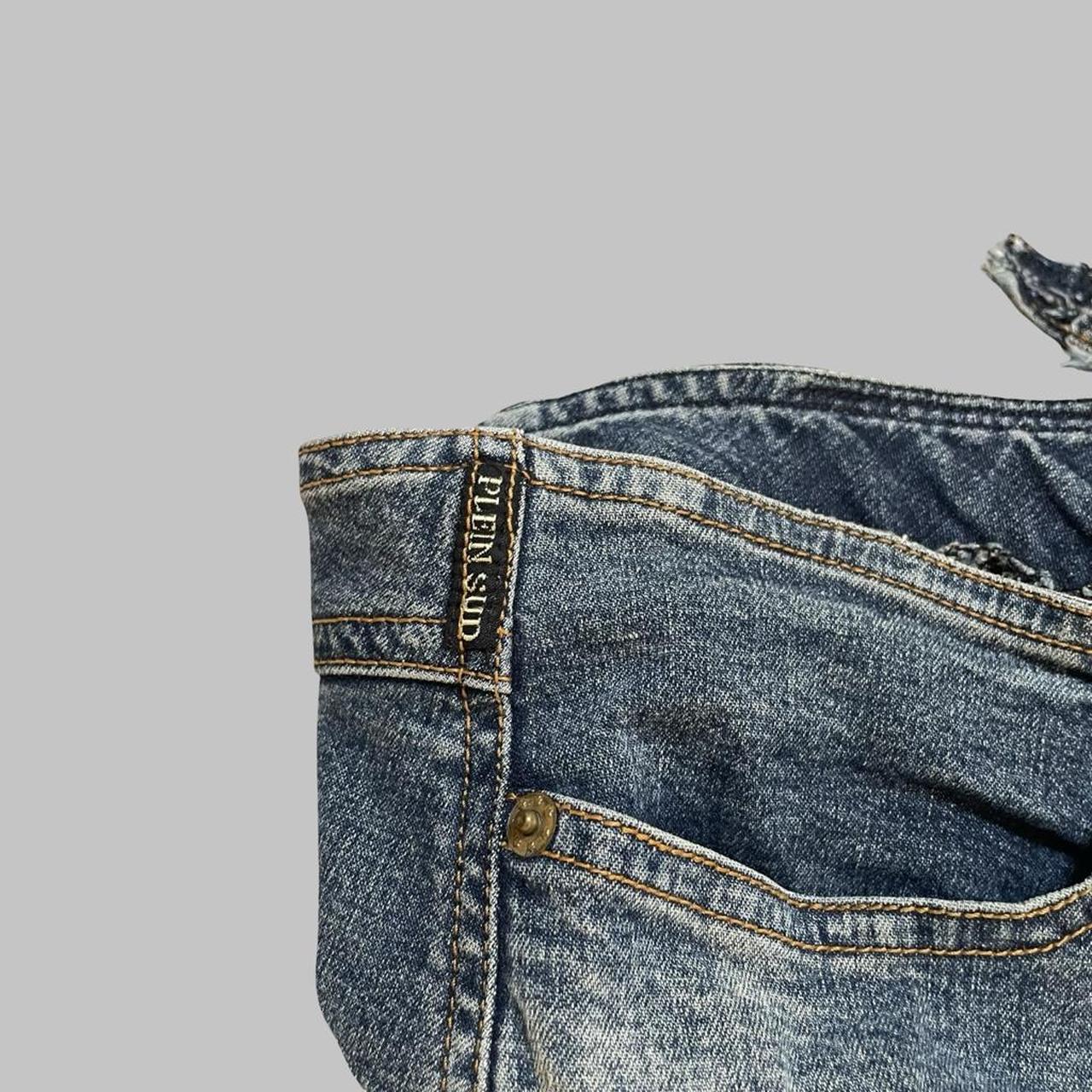 Plein Sud jeans asymmetrical denim skirt.